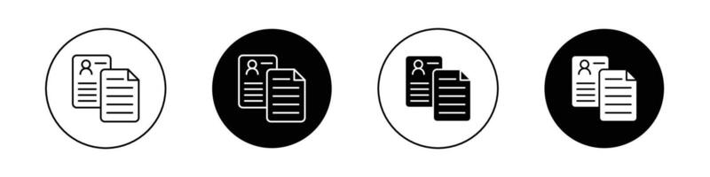 persoonlijk documenten icoon vector