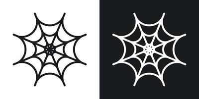 spinnenweb icoon vector
