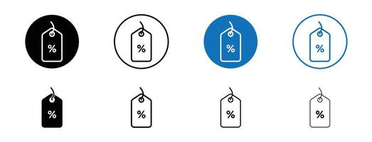 korting label icoon vector