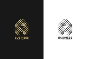 vector luxe kleurrijk brief een logo ontwerp Sjablonen