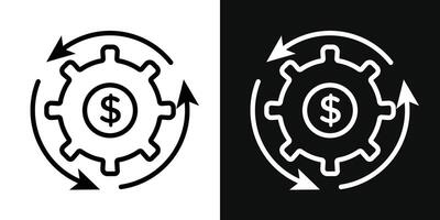 kosten optimalisatie icoon vector