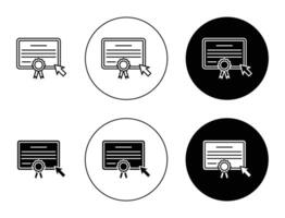 online onderwijs pictogram vector