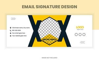 ontwerpsjabloon voor zakelijke e-mailhandtekeningen vector