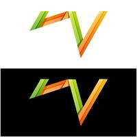 brief w kleurrijk icoon logo ontwerp vector