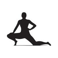 yoga silhouet vector kunst, pictogrammen, en grafiek