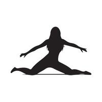 yoga silhouet vector kunst, pictogrammen, en grafiek