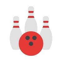 bowling vector vlak icoon ontwerp