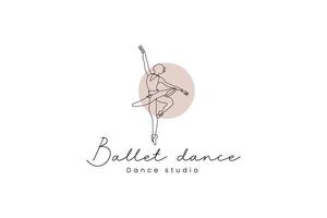 ballet logo vector icoon illustratie