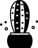 cactus fabriek glyph en lijn vector illustratie