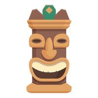 oud totem icoon tekenfilm vector. standbeeld Maya vector