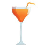 cocktail gemengd wijn icoon tekenfilm vector. partij alcohol vector