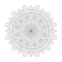 circulaire patroon in de het formulier van een mandala voor kleur boek bladzijde vector