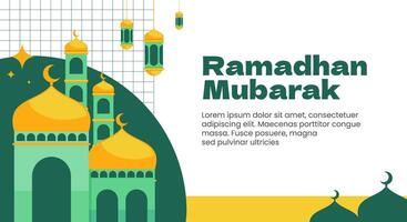 vlak ontwerp Ramadan Islamitisch achtergrond vector