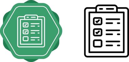 controlelijst vector pictogram