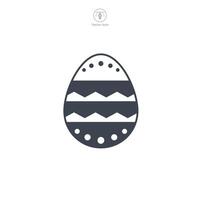 Pasen ei, Pasen dag festival, ei icoon symbool vector illustratie geïsoleerd Aan wit achtergrond