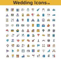 bruiloft partij viering vector icoon verzameling
