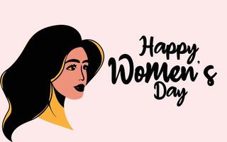 gelukkig Internationale vrouwen dag, gelukkig Internationale vrouwen dag Aan maart 8e vlak ontwerp vector illustraties
