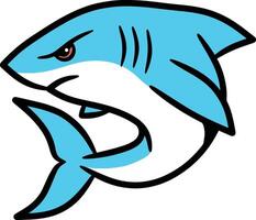haai dolfijn tekenfilm ontwerp vector