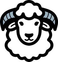 schattig schapen ontwerp logo vector