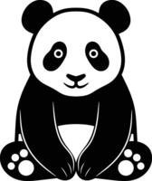 schattig panda tekenfilm ontwerp vector