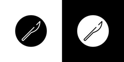 scalpel icoon vector logo illustratie