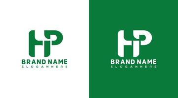 hp brief logo ontwerp, hp icoon merk identiteit ontwerp monogram logo ph vector