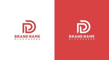 pd brief logo ontwerp, pd icoon merk identiteit ontwerp monogram logo dp vector