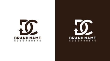 dc brief logo ontwerp, CD icoon merk identiteit ontwerp monogram logo vector