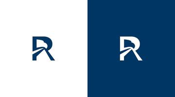r brief logo ontwerp, r icoon merk identiteit ontwerp monogram logo minimalistische logo ontwerp vector
