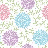 naadloos patroon van pastel bloemen- bloemen vector ontwerp