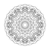 mandala achtergrond ontwerp en kleur bladzijde vector