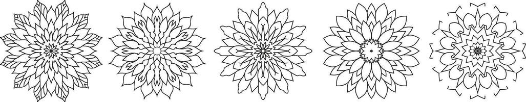 bloem mandala. wijnoogst decoratief elementen. oosters patroon, vector illustratie. Islam, Arabisch, Indisch