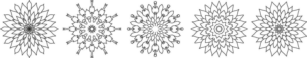 bloem mandala. wijnoogst decoratief elementen. oosters patroon, vector illustratie. Islam, Arabisch, Indisch