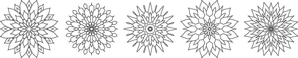 bloem mandala. wijnoogst decoratief elementen. oosters patroon, vector illustratie. Islam, Arabisch, Indisch