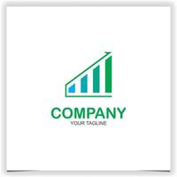 abstract financieel groei omhoog logo icoon ontwerp met pijl gecombineerd voor economie financiën element symbool vector
