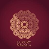 creatief luxe mandala sjabloon ontwerp vector