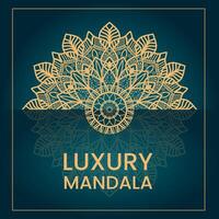 creatief luxe mandala sjabloon ontwerp vector