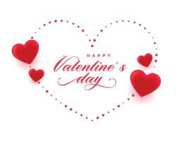 elegant valentijnsdag dag evenement achtergrond met 3d liefde hart vector