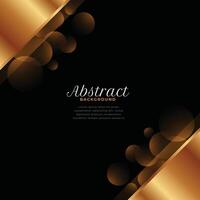 abstract gouden en zwart achtergrond met bokeh effect vector