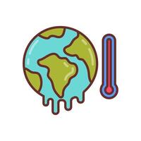 globaal opwarming icoon in vector. logotype vector