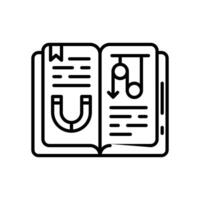 boek icoon in vector. logotype vector