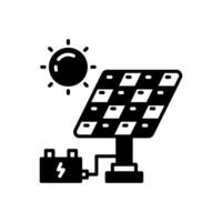zonne- energie icoon in vector. logotype vector