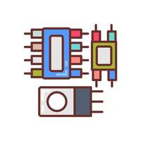 micro chips icoon in vector. logotype vector