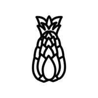 ananas icoon in vector. logotype vector
