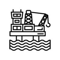 offshore boren icoon in vector. logotype vector