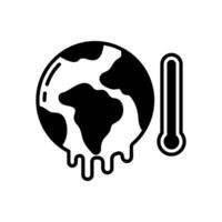 globaal opwarming icoon in vector. logotype vector