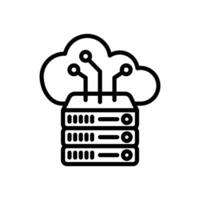 cloud computing-pictogram in vector. logotype vector