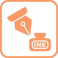 inkt en pen vector icoon