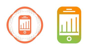 mobiel analytics vector icoon