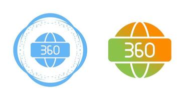 360 graden vector icoon